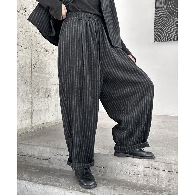 Stripe Wide-Leg Pants【TR3198】