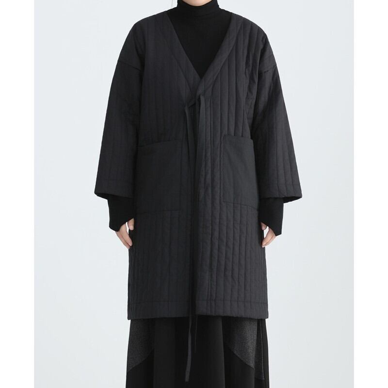 Long V-Neck Pleats Jacket【TR3260】