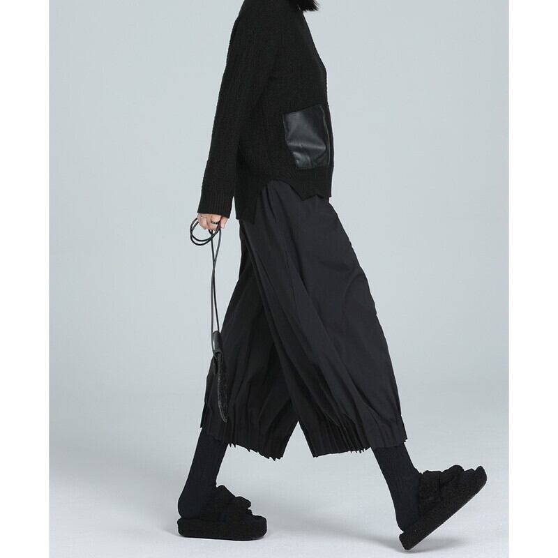Cropped Gather Pleats Pants【TR3205】