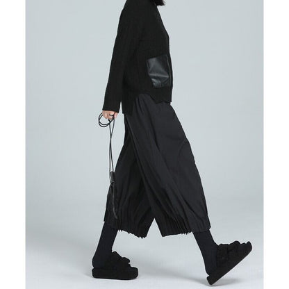 Cropped Gather Pleats Pants【TR3205】
