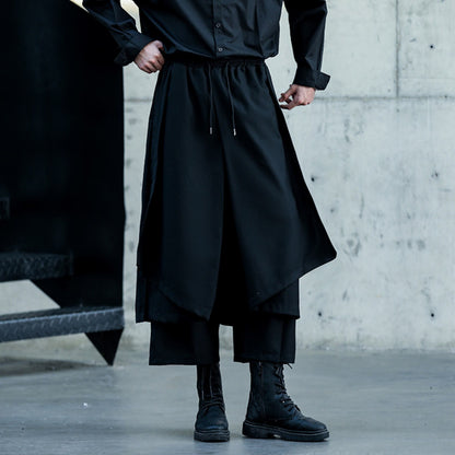 Layered-look Cropped Pants【TR3299】