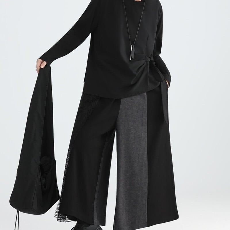 Side-Ribbon Loose T-Shirt【TR3144】