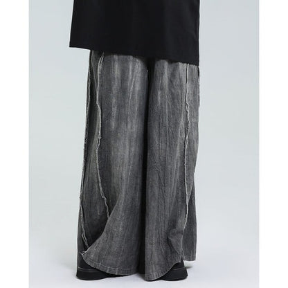 Washed Wide-Leg Straight Pants【TR3204】