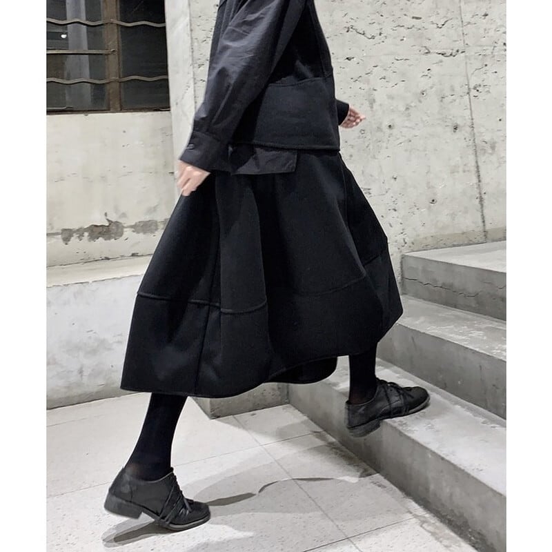 Balloon Tiered Skirt【TR3178】