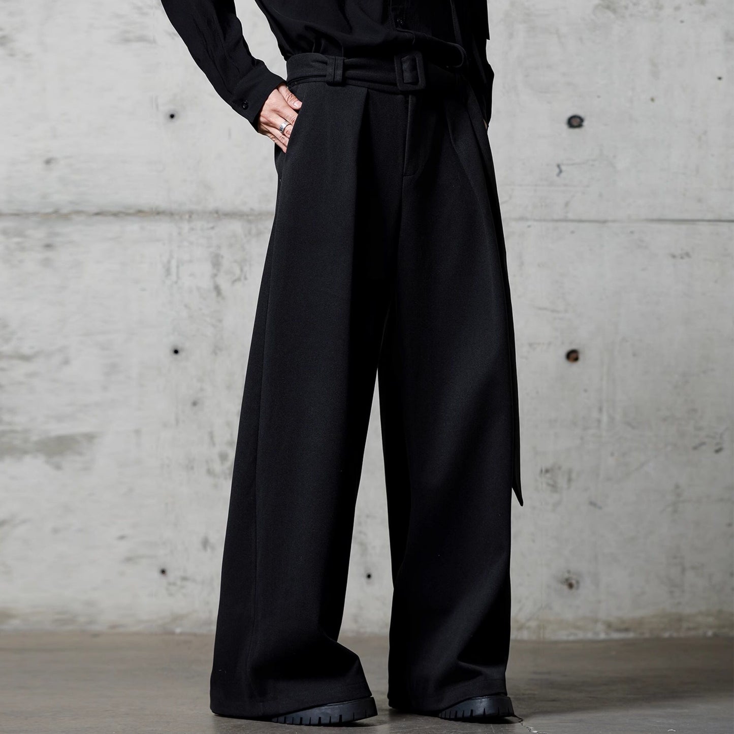 Belted High Waist Pants【TR3272】