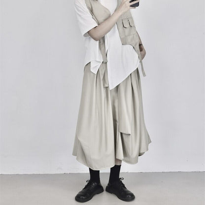 Asymmetry Drape Skirt【TR3187】