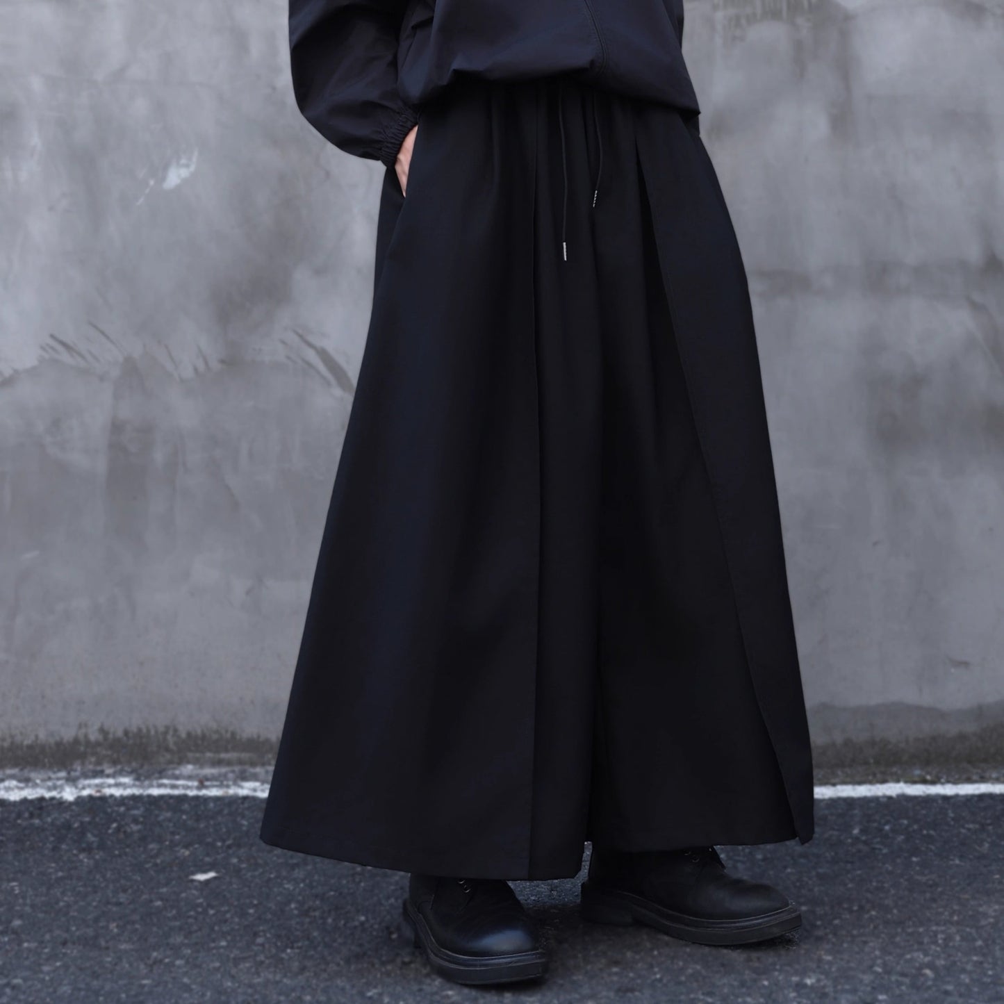 Elastic Waist Hakama Wide Pants【TR3279】