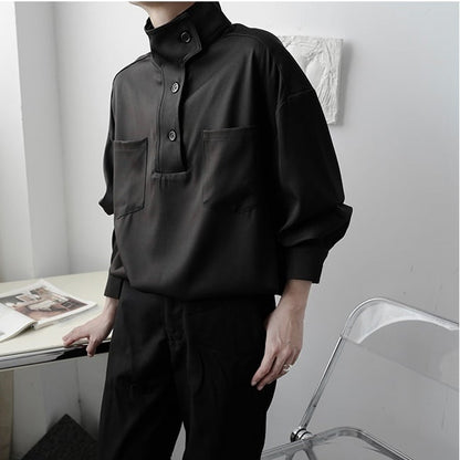 Chic Design High Neck Shirt【TR2484】