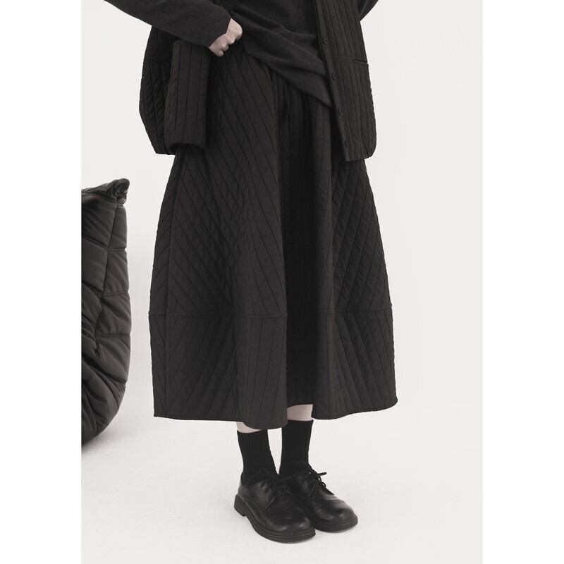 Quilting Crumply Skirt【TR3158】