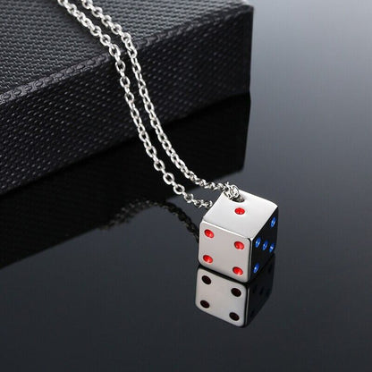 Cool Cube Dice Style Necklace【TR2767】