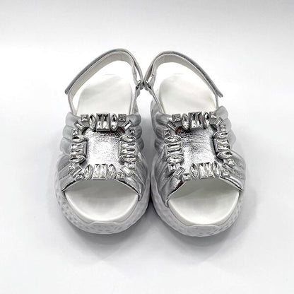 Rhinestone Buckle Sandal【TR3418】