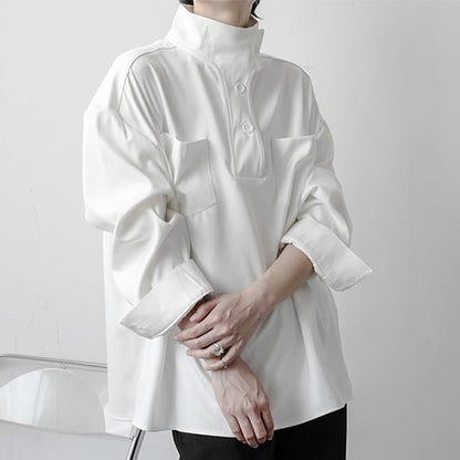 Chic Design High Neck Shirt【TR2484】