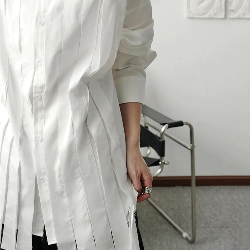 Tassel White Chick Shirt【TR0238】
