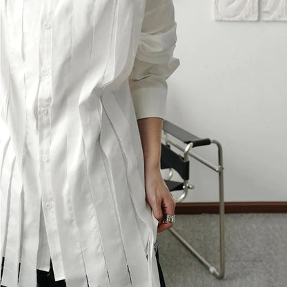 Tassel White Chick Shirt【TR0238】