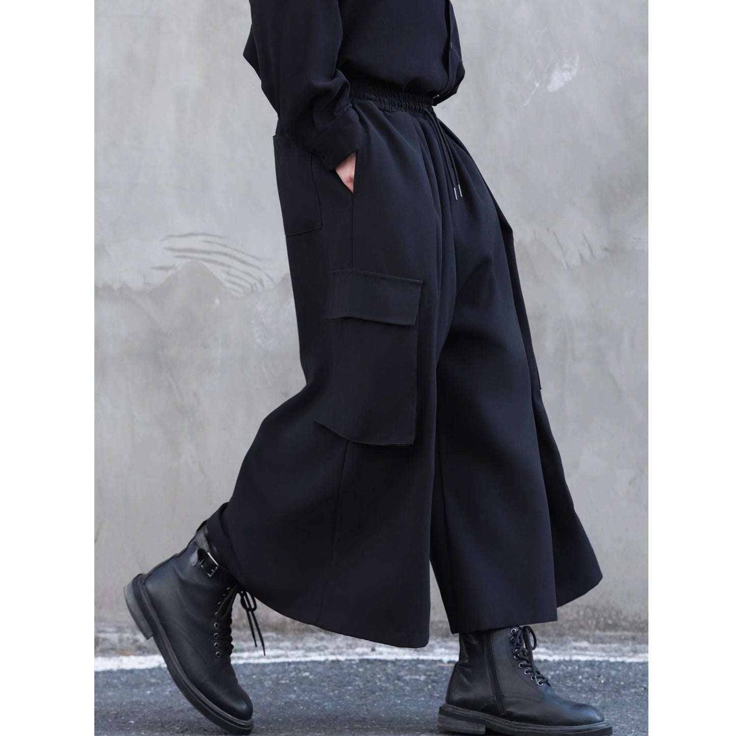 Wide Flare Cargo Pants【TR3319】