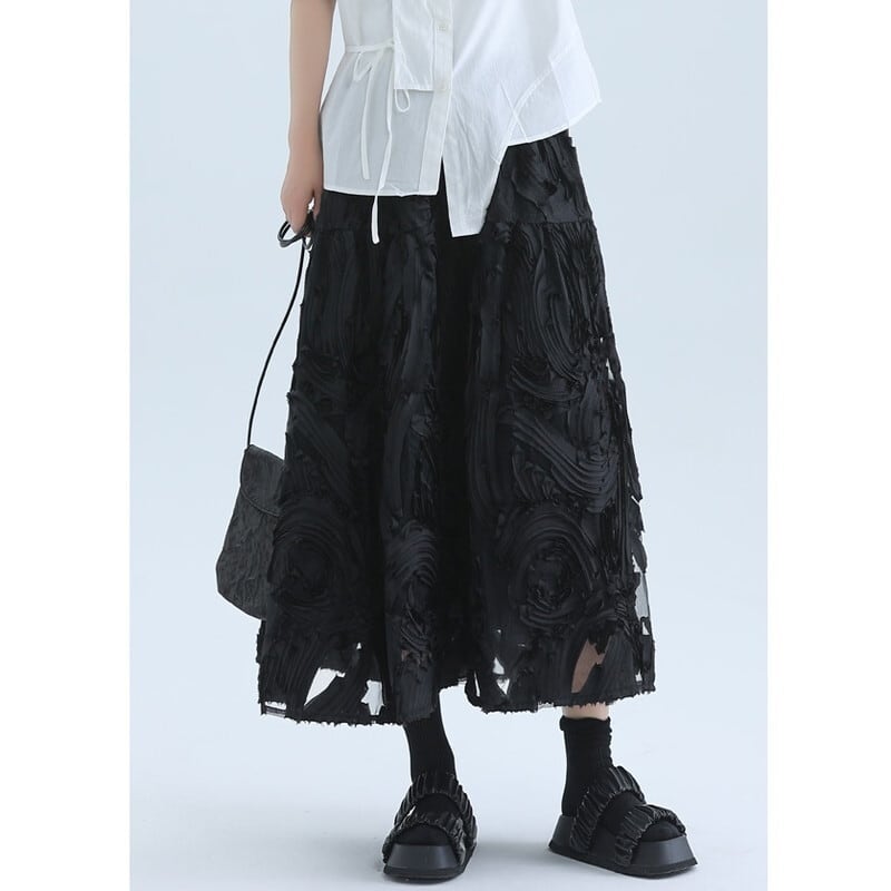 Flower Mesh Skirt【TR3181】