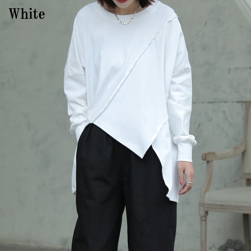 Asymmetry Patchwork T-Shirt【TR3142】