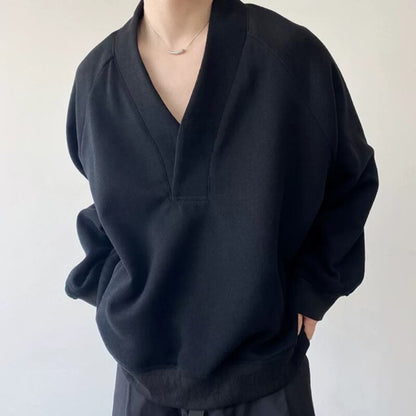 Deep V Raglan Long T-shirt【TR3352】