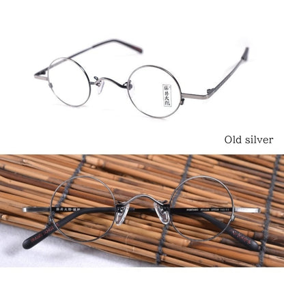 Vintage Ultralight Metal Round Glasses【TR2566】