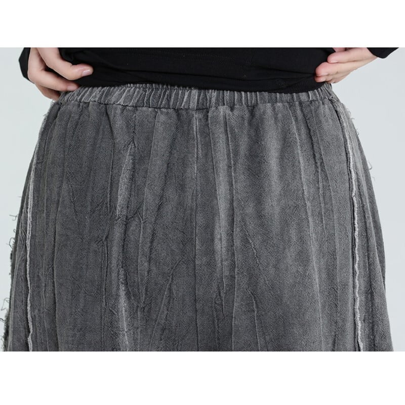 Washed Wide-Leg Straight Pants【TR3204】