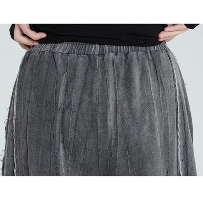 Washed Wide-Leg Straight Pants【TR3204】