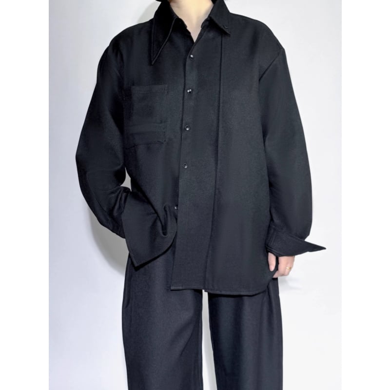 Structured Minimal Collared Shirt【TR3363】