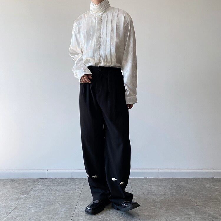 Glossy Flower Slice Shirt【TR3070】