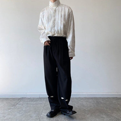 Glossy Flower Slice Shirt【TR3070】