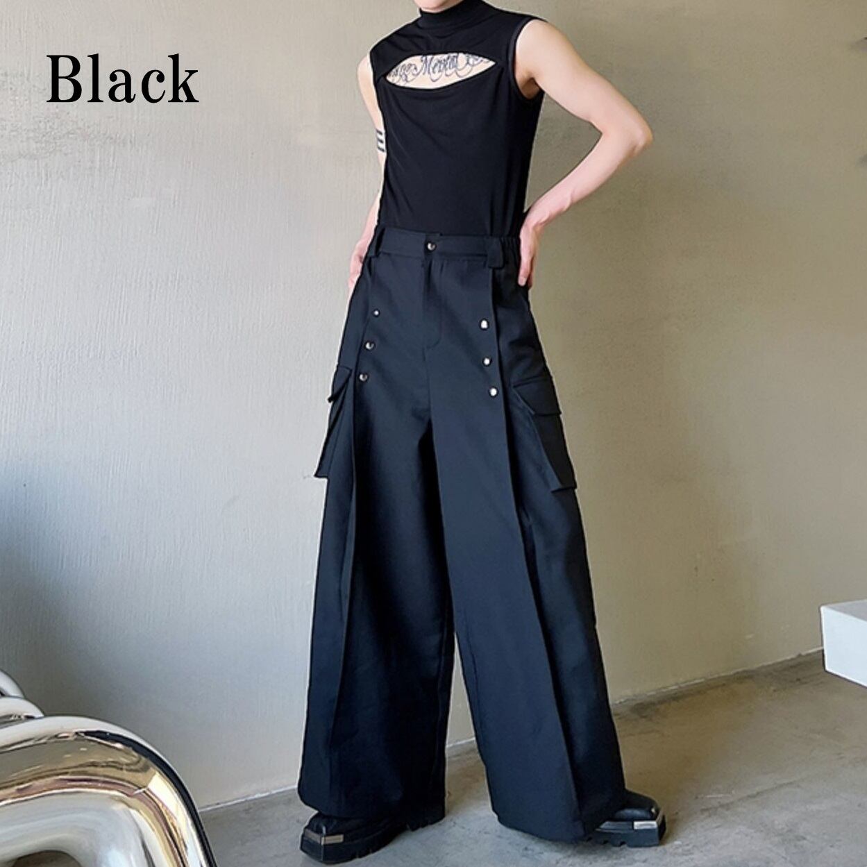 Pocket Bang Wide Pants【TR1448】