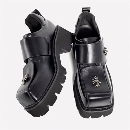 Metallic Cross Pattern Shoes【TR3404】