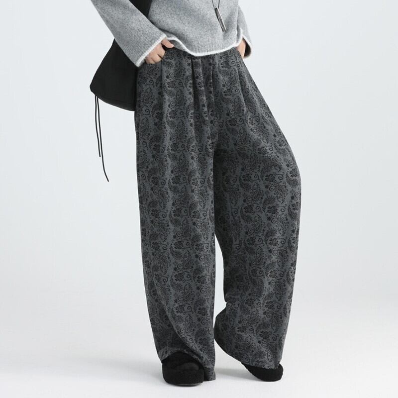 Paisley Straight Wide Pants【TR3209】