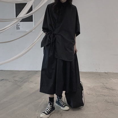 Loose Irregular Collared Shirt【TR3108】