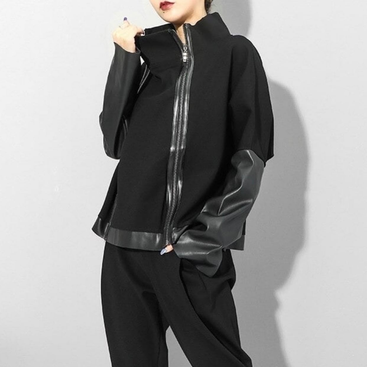 Pu Leather Mode Jacket【TR1407】