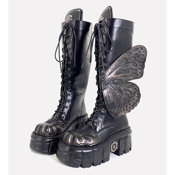 Metallic Butterfly Boots【TR3386】