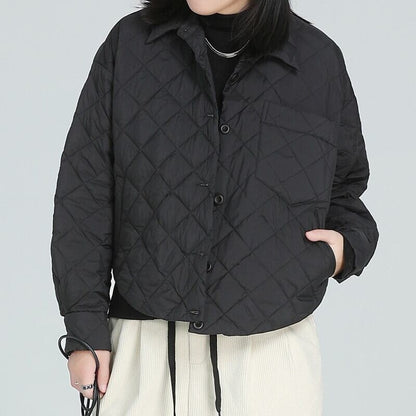 Quilting Drawstring Jacket【TR3253】