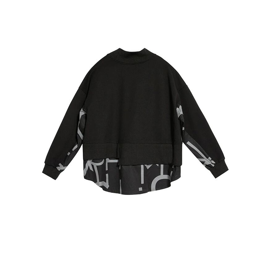 〈Unisex〉Docking Long Sleeve Sweat Shirt【TR1263】