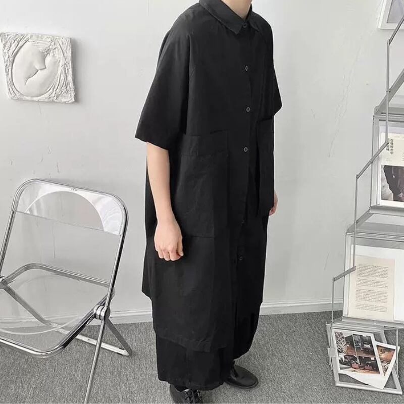 Oversized Collared Long Shirt【TR3334】
