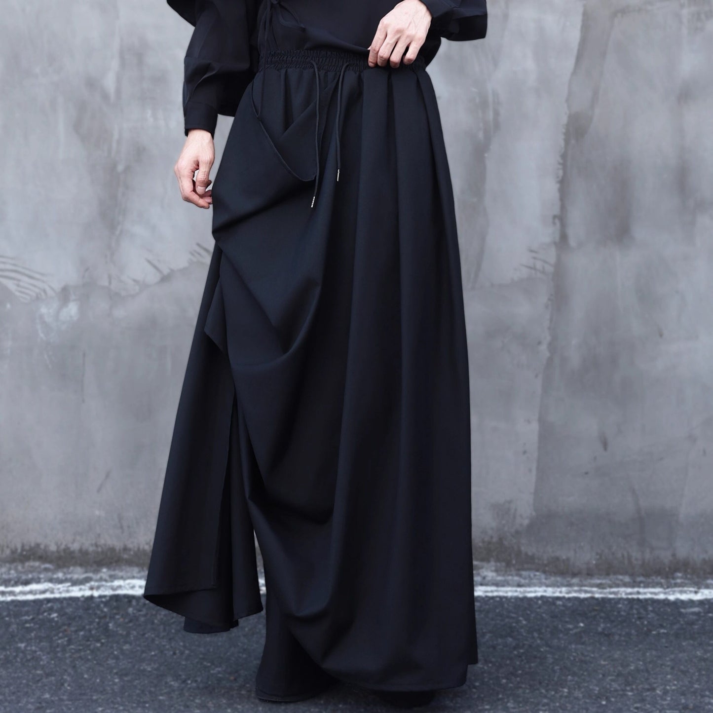 Asymmetry Hakama Pants【TR3287】
