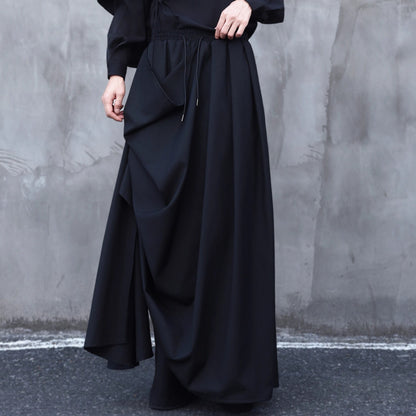 Asymmetry Hakama Pants【TR3287】