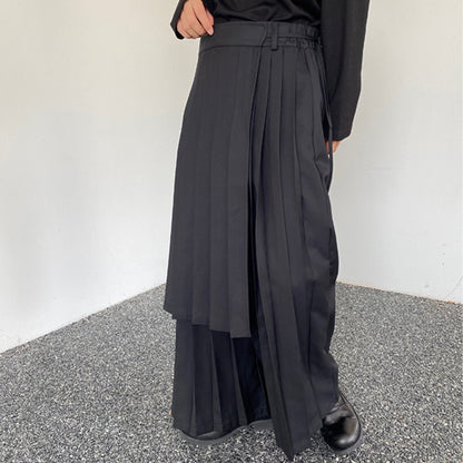 2-way Front Pleated Wide Pants【TR3311】