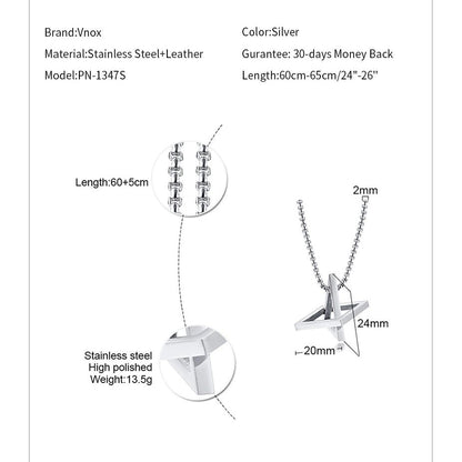 Stainless geometric necklace【TR2772】