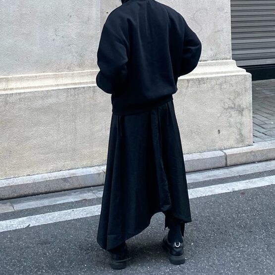 Irregular Hem Cropped Culottes【TR3276】