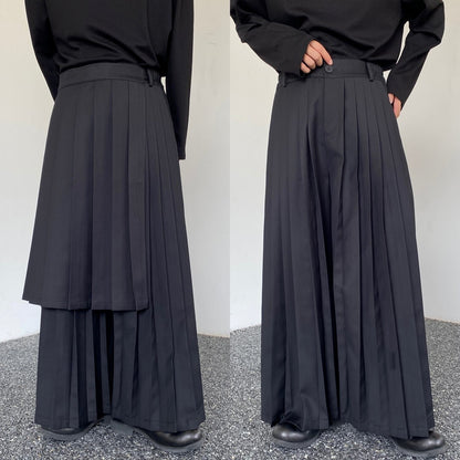 2-way Front Pleated Wide Pants【TR3311】