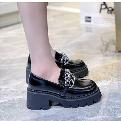 Slip-on Chain Chunky Shoes【TR3398】
