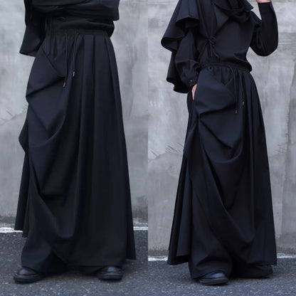 Asymmetry Hakama Pants【TR3287】