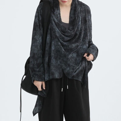 Drape Tiy-Die Collared Shirt【TR3131】