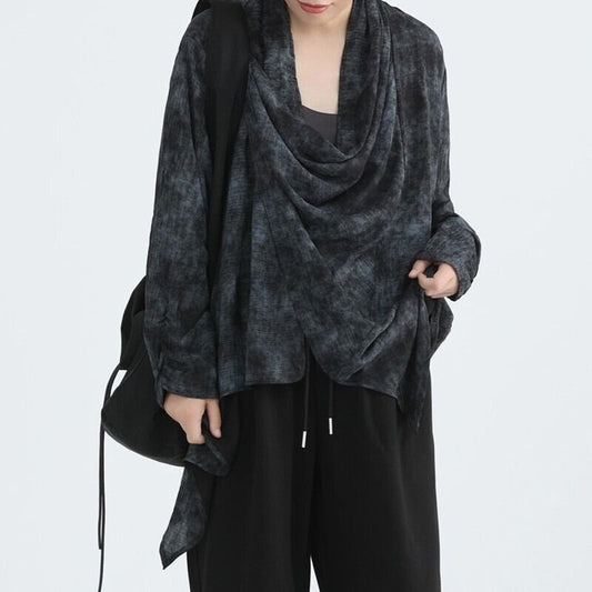 Drape Tiy-Die Collared Shirt【TR3131】