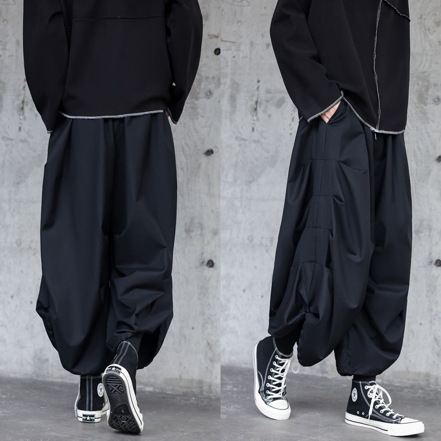 Side-tuck Balloon Silhouette Pants【TR3314】