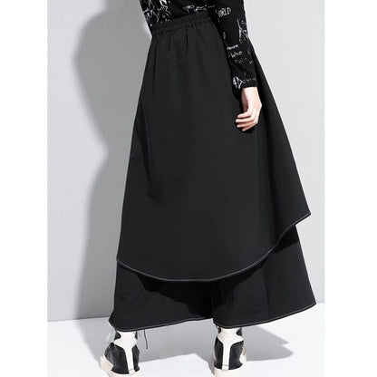 〈Unisex〉High Waist Long Wide Pants【TR1156】