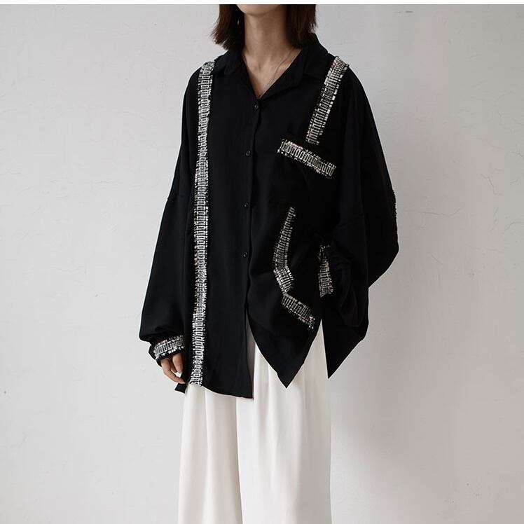 〈Unisex〉Irregular Loose Shirt【TR3035】